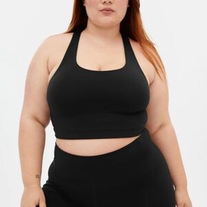Girlfriend Collective Paloma Racerback Bra in Black